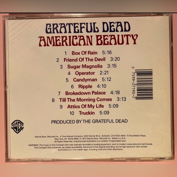 Grateful Dead* – American Beauty
Cd - Picture 2 of 6